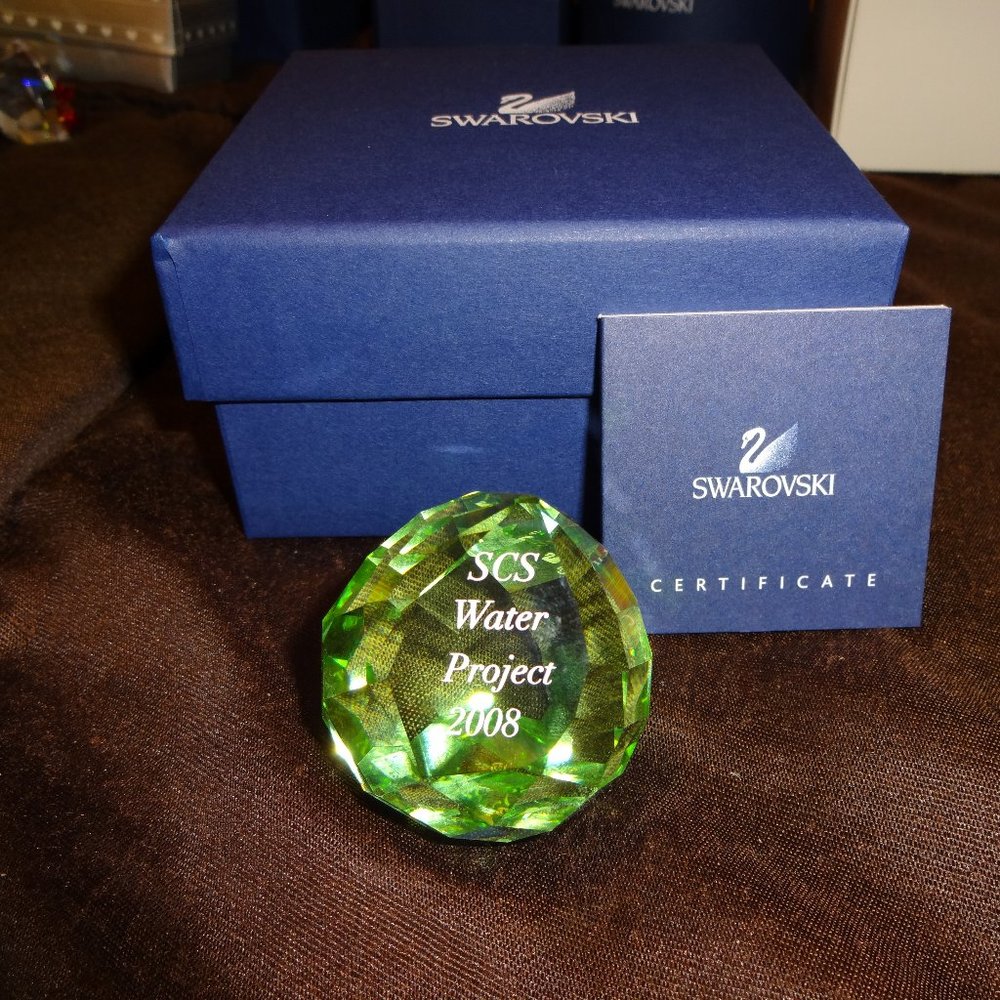 2008 Swarovski Water Project Paperweight